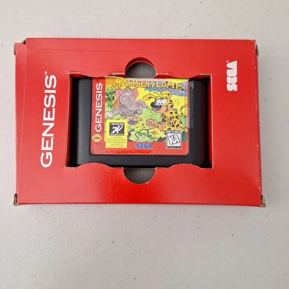 VTG 1996 Sega Genesis Marsupilami Video Game K-A Excellent Game & Box Only